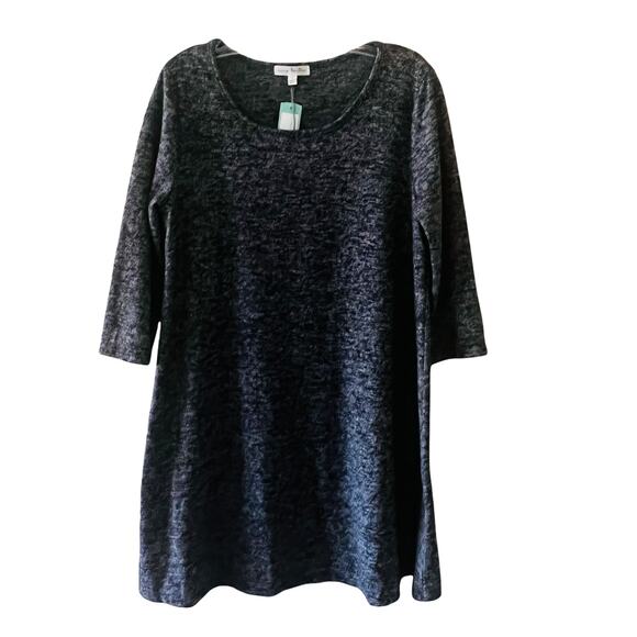 Nine Britton Stitch Fix Siona Hacci Maternity Gray A Line Tunic Dress Large NWT - Picture 2 of 9